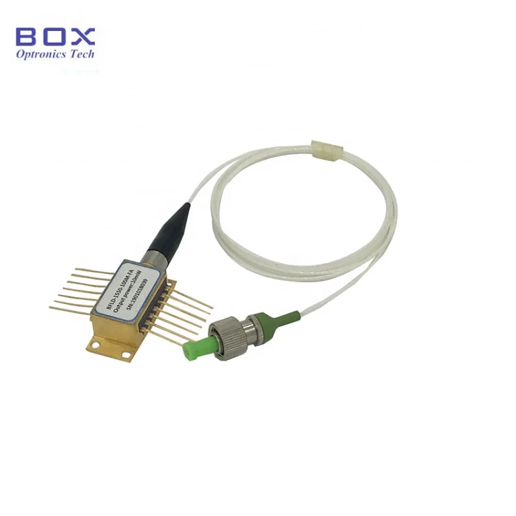 1550 nm 100 MW 100 kHz smalle lijnbreedte DFB laserdiode BTF met sm/pm vezel